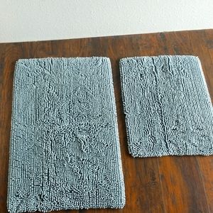 Blue bathroom rugs